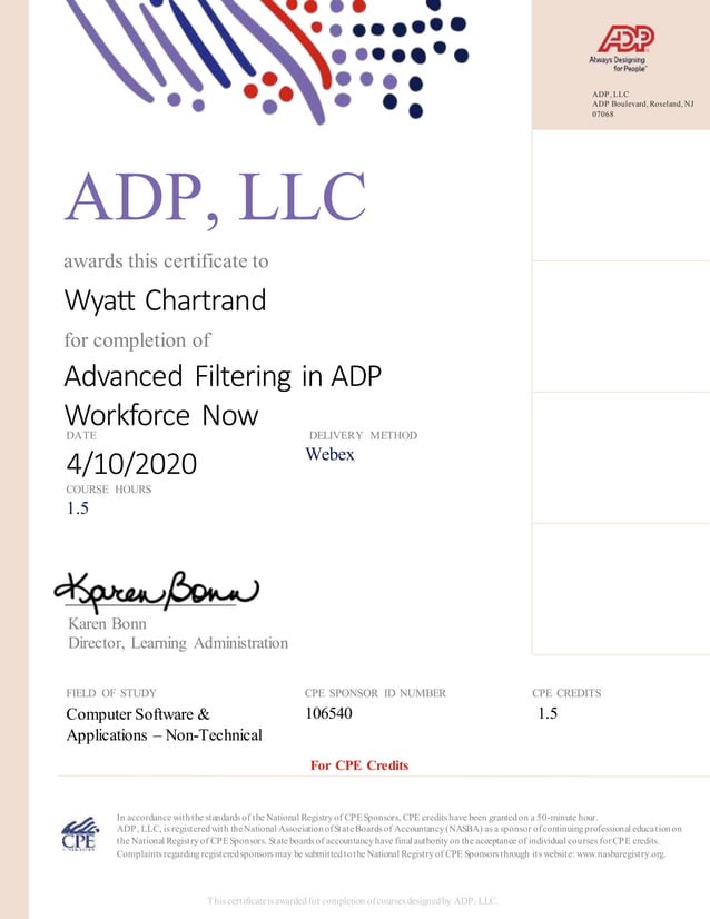 Advanced Filtering in ADP PDF
