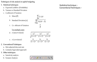 Statistical technique –
Conventional Techniques –
 