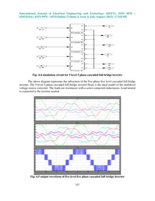 Advanced five level five phase cascaded multilevel inverter with svpwm ...