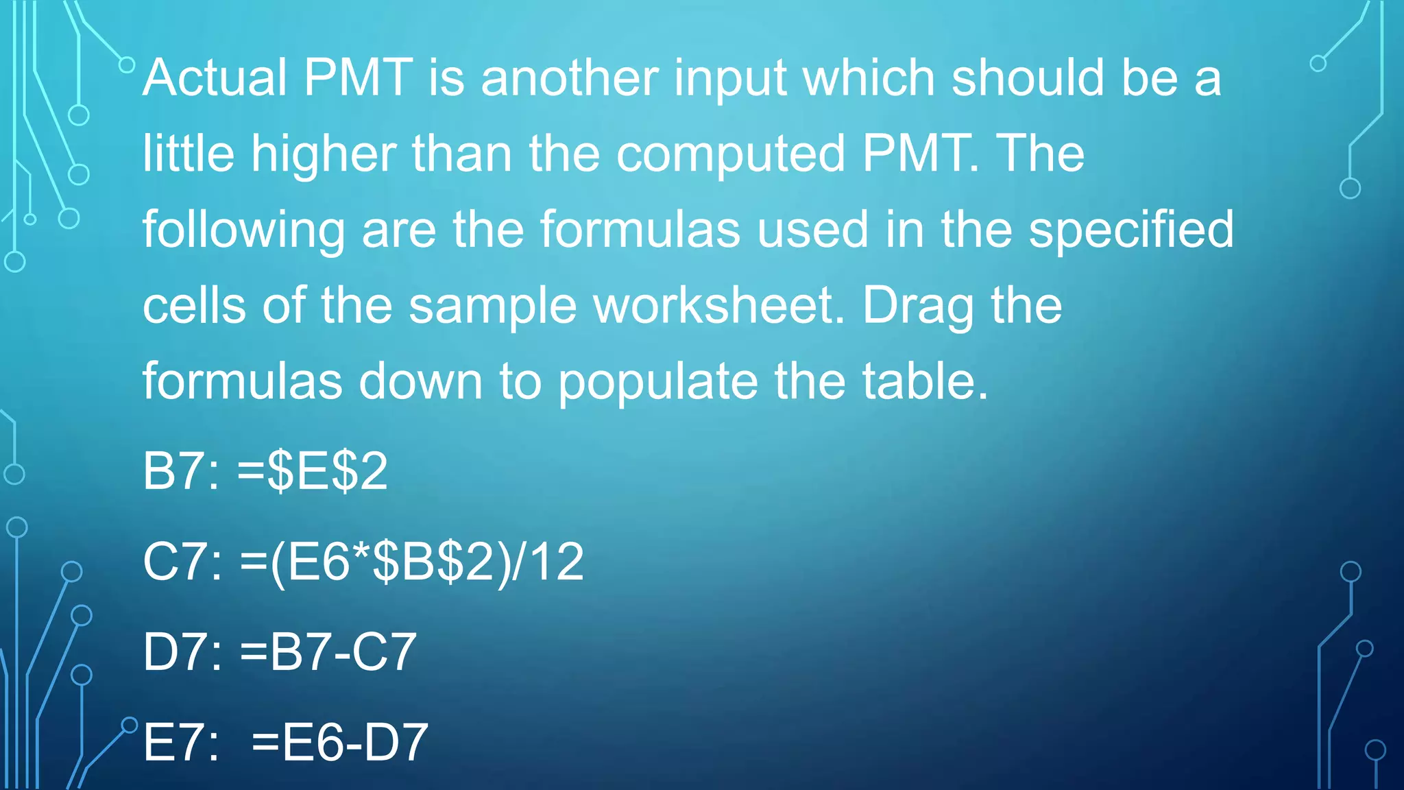 Advanced formula ppt