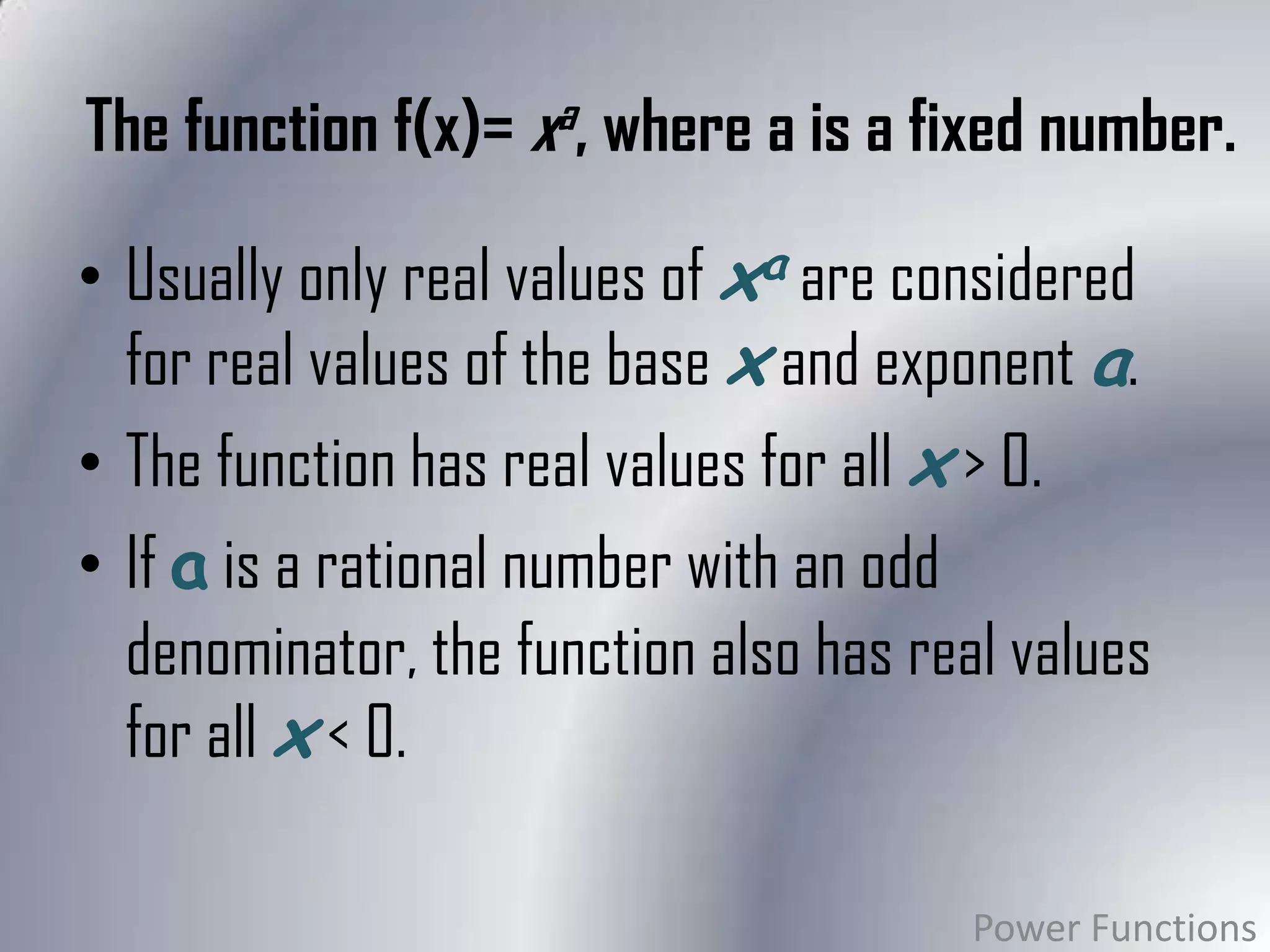 Advanced functions part i | PPTX