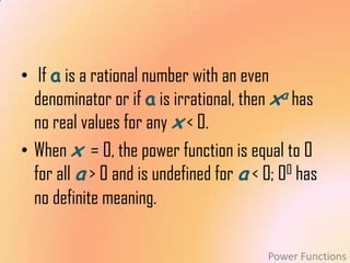 Advanced functions part i | PPTX