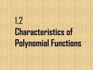 Advanced functions part i | PPTX