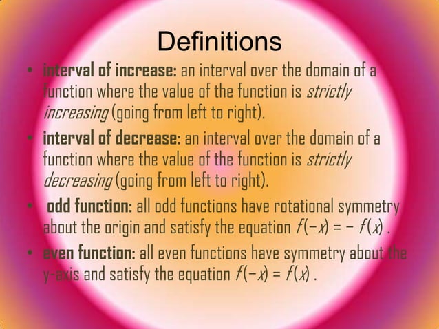 Advanced functions part ii | PPT