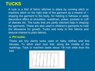 Tucks Example Advanced Garment Technology | PPTX