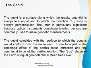 Comprehensive Overview of Advanced Geodesy: Earth Measurement and ...