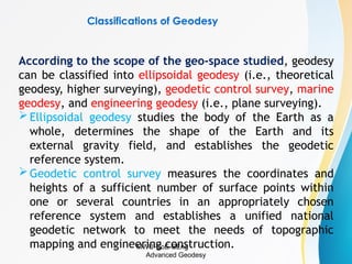 Comprehensive Overview of Advanced Geodesy: Earth Measurement and ...