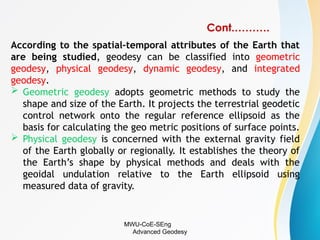 Comprehensive Overview of Advanced Geodesy: Earth Measurement and ...