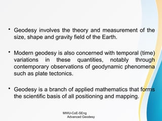 Comprehensive Overview of Advanced Geodesy: Earth Measurement and ...