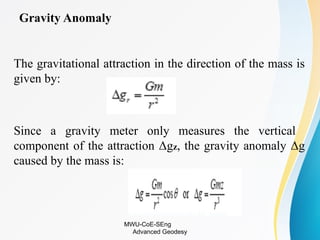 Advanced geodesy for Surveying Engineering | PPTX