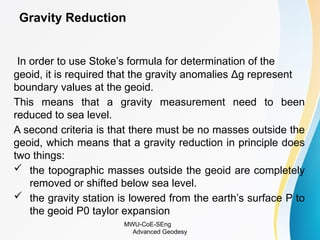 Advanced geodesy for Surveying Engineering | PPTX