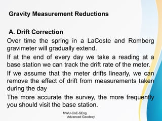 Advanced geodesy for Surveying Engineering | PPTX