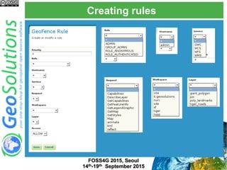 Creating rules
FOSS4G 2015, Seoul
14th-19th September 2015
 