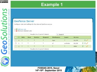 Example 1
FOSS4G 2015, Seoul
14th-19th September 2015
 
