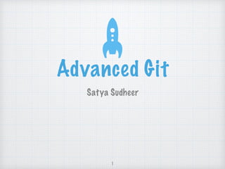Advanced Git
Satya Sudheer
1
 