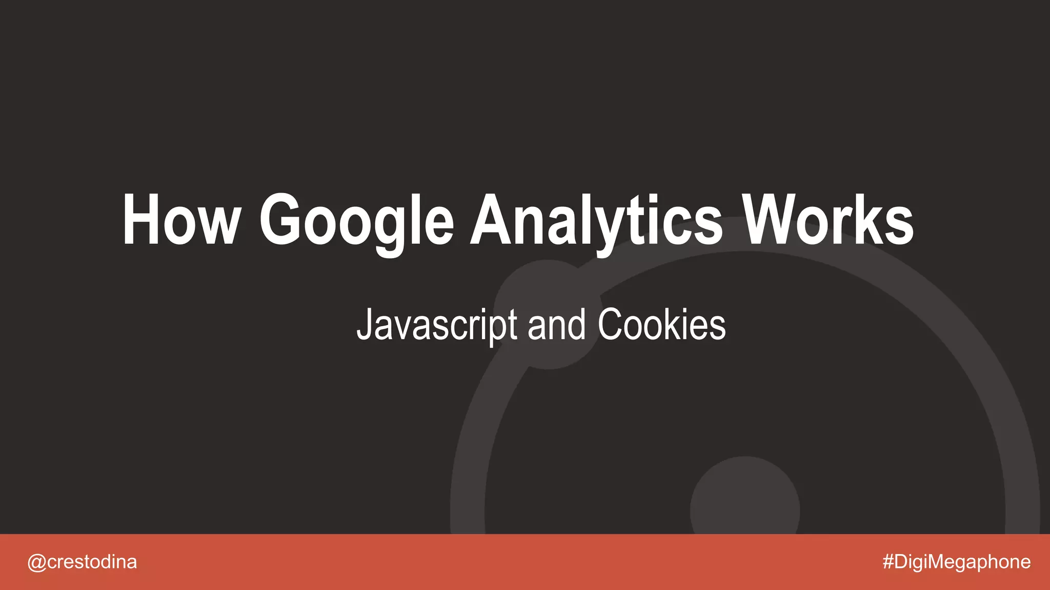 @crestodina #DigiMegaphone
How Google Analytics Works
Javascript and Cookies
 