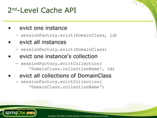 Advanced GORM - Performance, Customization and Monitoring | PDF