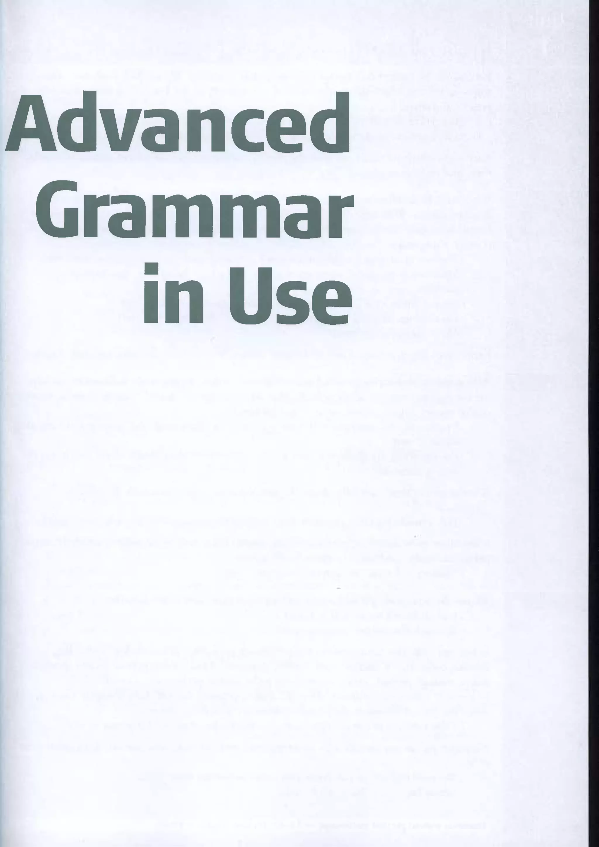 Advanced Grammar in Use 2nd Edition pdf