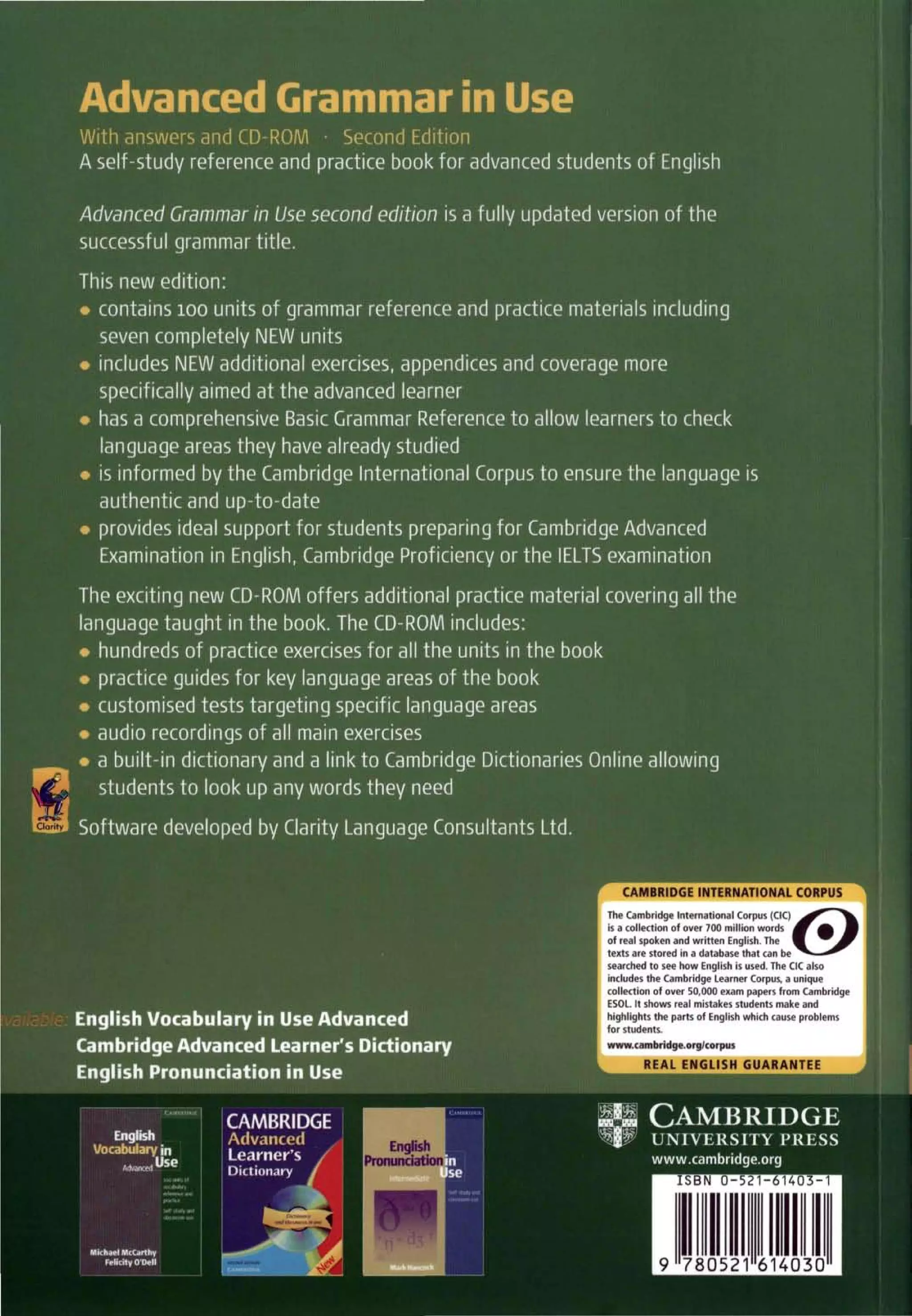 Advanced Grammar in Use 2nd Edition pdf