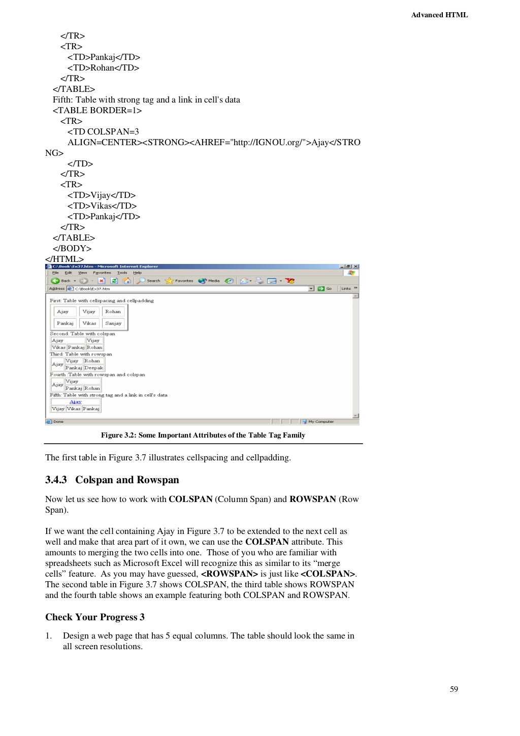 Advanced html