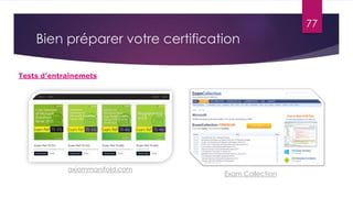 77
Bien préparer votre certification
Tests d’entraînemets
axiommanifold.com
Exam Collection
 