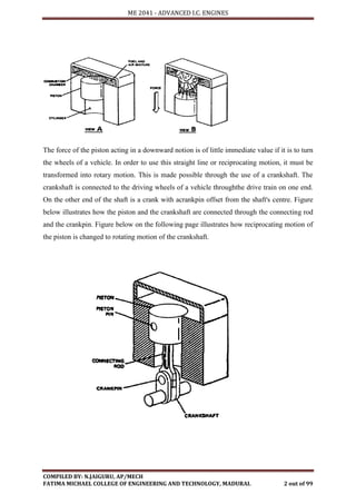 ME6016 ADVANCED I.C ENGINES - SHORT QUESTIONS AND ANSWERS