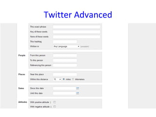 Twitter Advanced 