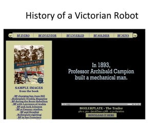 History of a Victorian Robot 