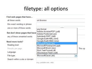 filetype: all options 