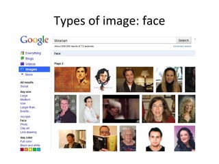 Types of image: face 
