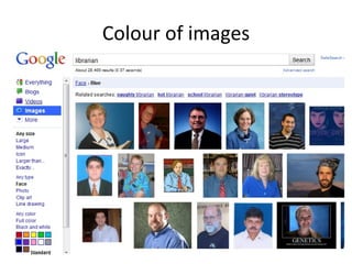 Colour of images 
