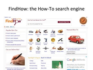 FindHow: the How-To search engine 