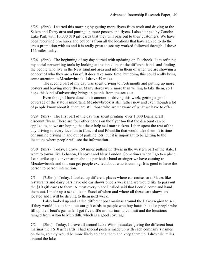 Advanced Internship Final Report Advanced Internship Research Paper Living A Healthy Lifestyle Essay also Importance Of English Language Essay Essay About High School