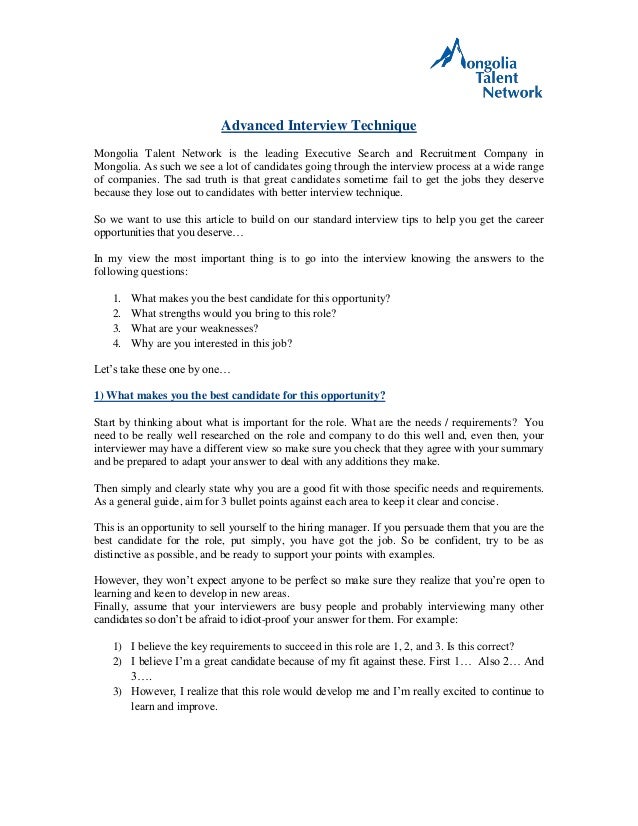 what strengths would you bring to our company