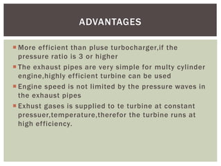 Advanced in turbocharging | PPTX
