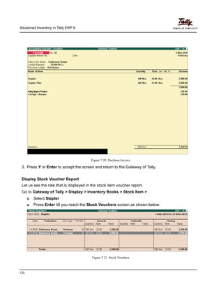 Inventory In Tally Problem Advanced inventory in tally erp 9 | PDF