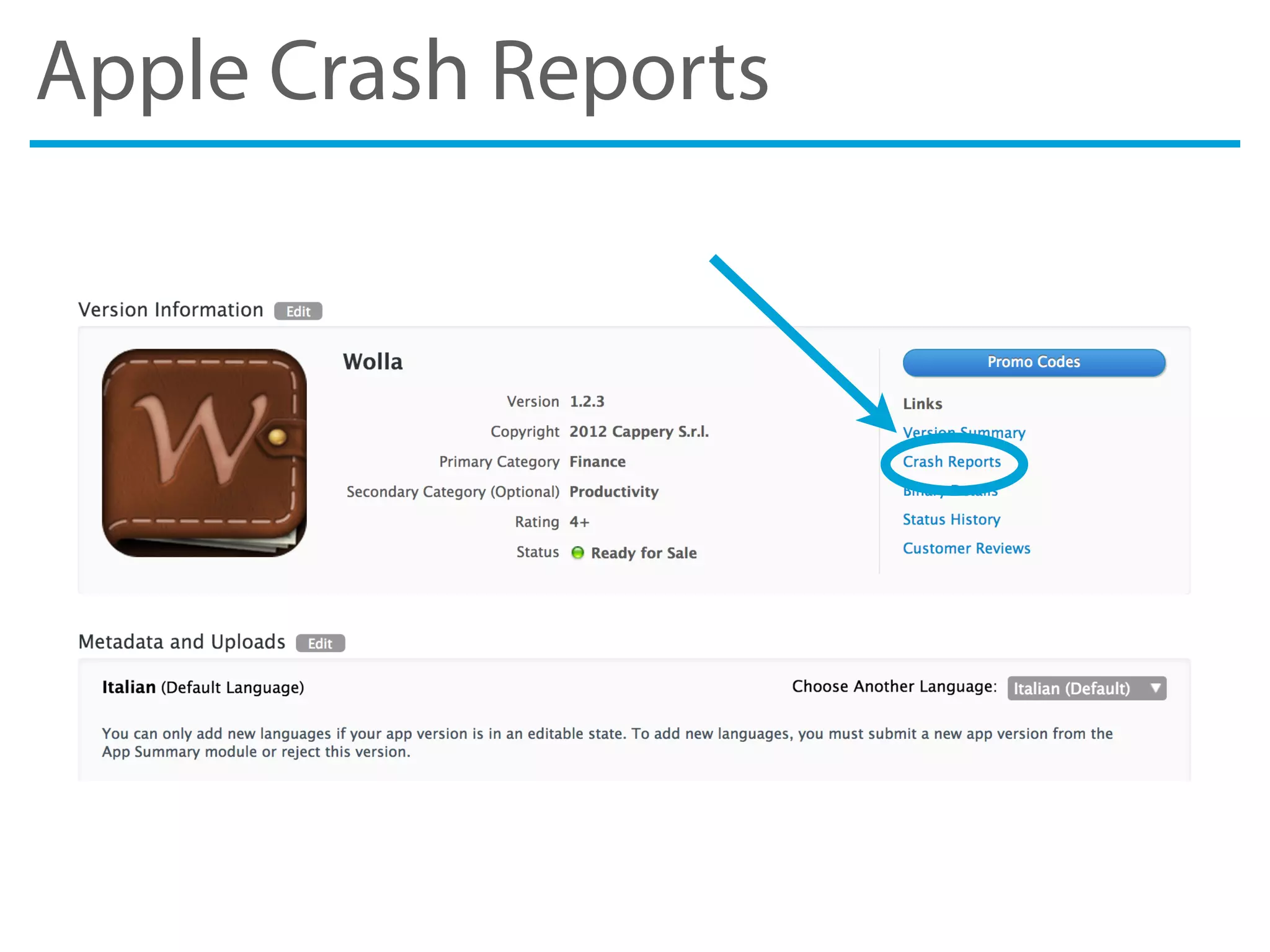 Apple Crash Reports
 