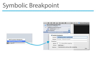 Symbolic Breakpoint
 