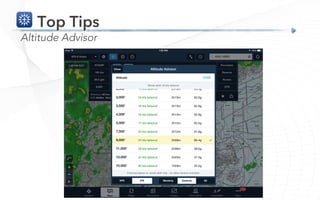 Top Tips
Altitude Advisor
 