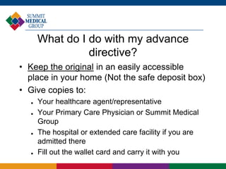 Start the Discussion: The Importance of Advance Directives | PPTX