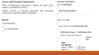 java examples : simple enum examples tutorial... ADVANCEDJAVA_ENUM_AUTOBOX_ANNOTATIONS.pdf