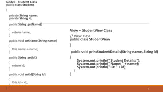 MODEL VIEW CONTROLLER(MVC) ARCHITECTURE IN JAVA | PDF