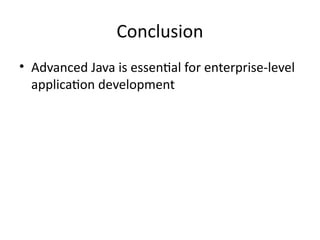 Comprehensive Guide to Advanced Java Technologies and Frameworks for ...