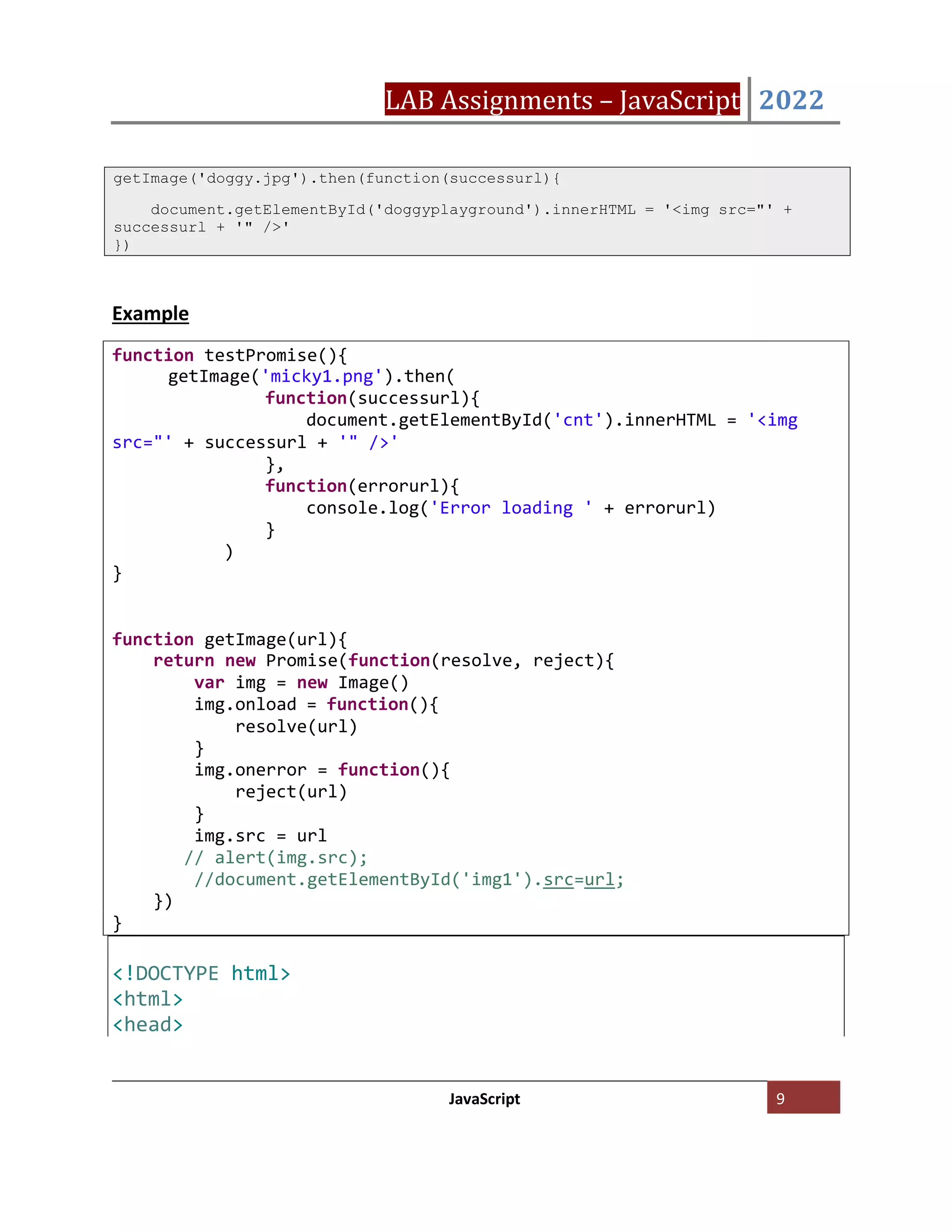 Javascript Exercises | PDF