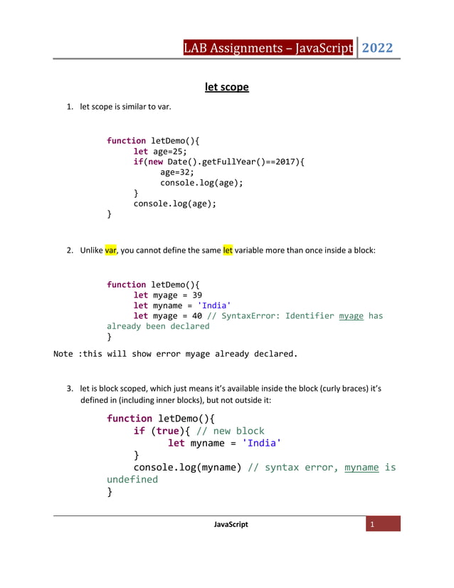 Javascript Exercises | PDF