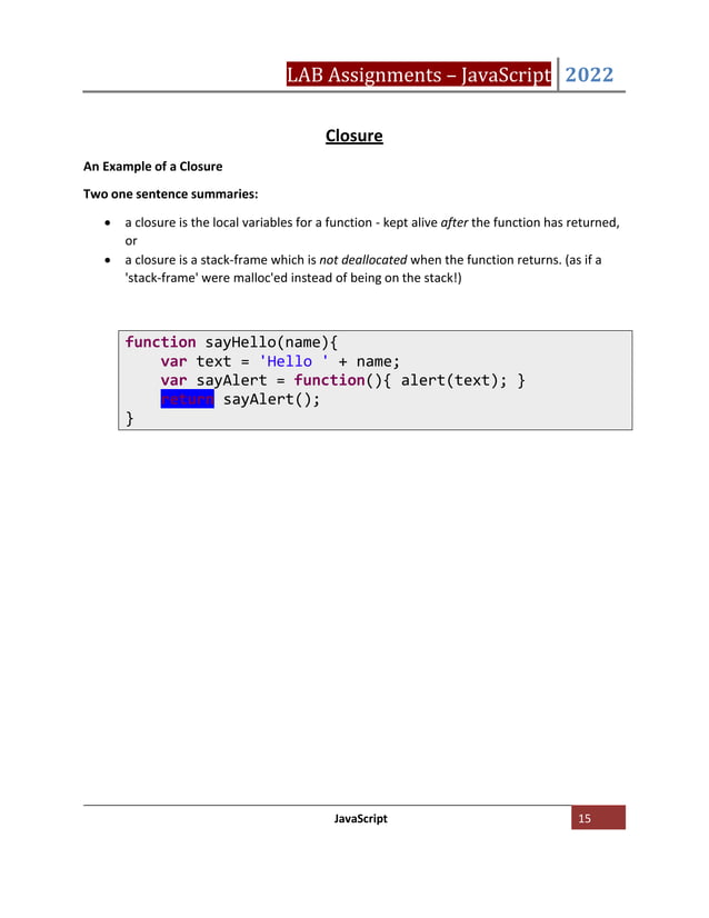 Javascript Exercises | PDF