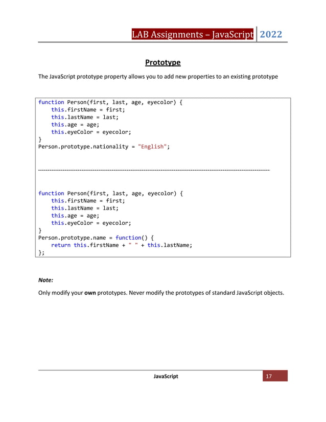Javascript Exercises | PDF