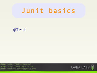 Junit advanced 