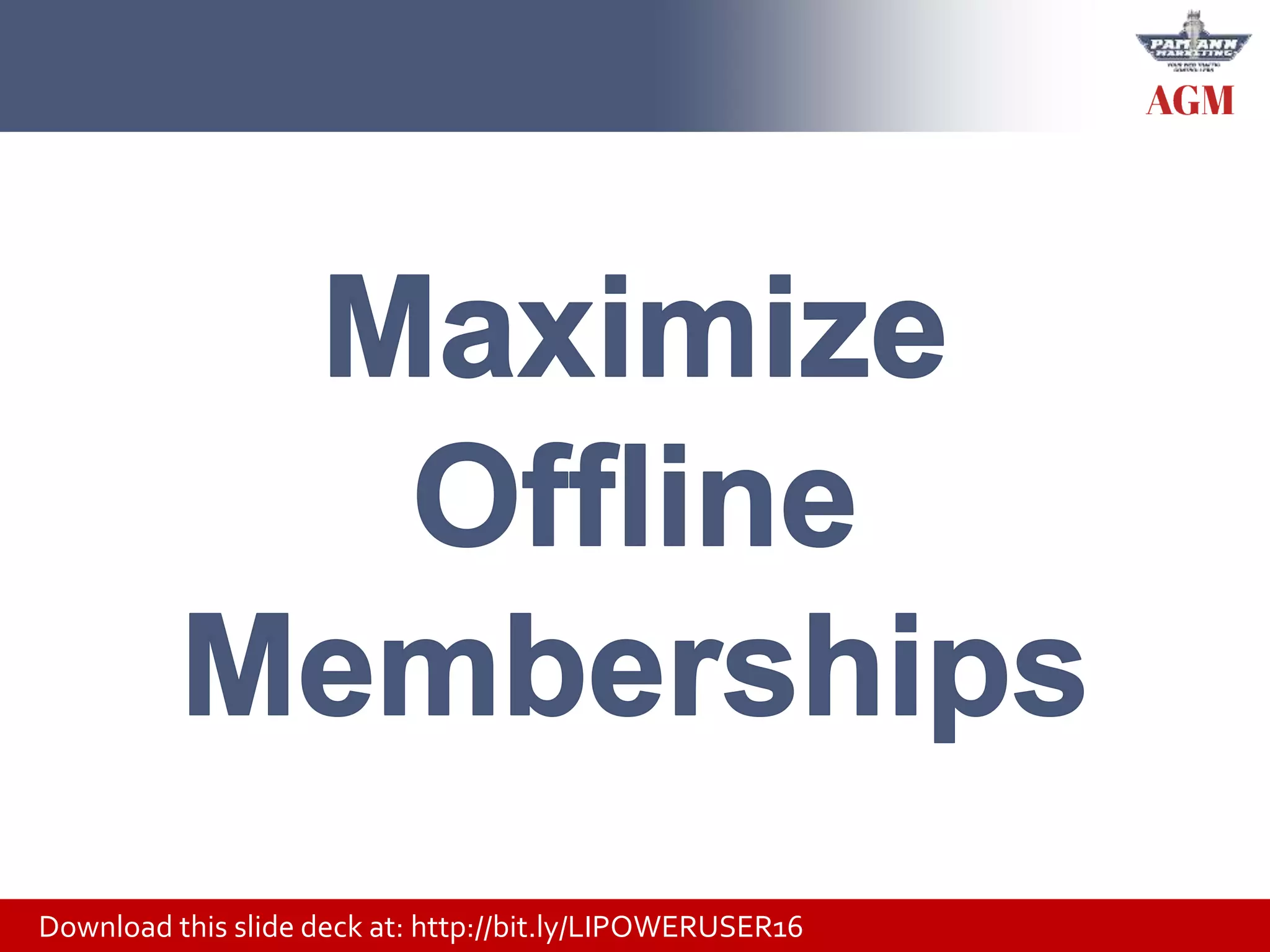 Download this slide deck at: http://bit.ly/LIPOWERUSER16
 