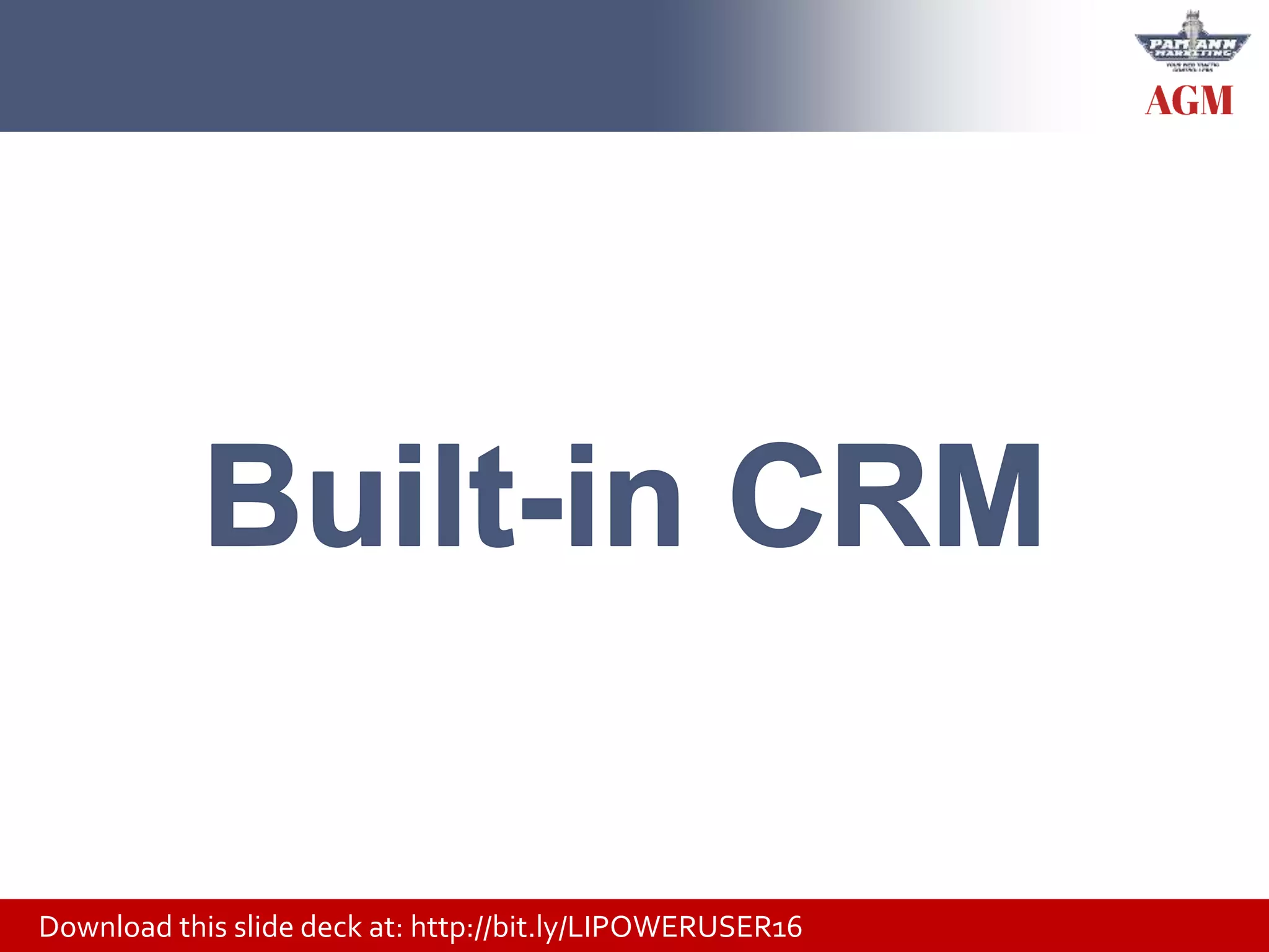 Download this slide deck at: http://bit.ly/LIPOWERUSER16
 